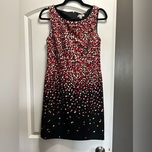 Small Vintage Y2K New York Company Sleeveless Dress - Red and Black